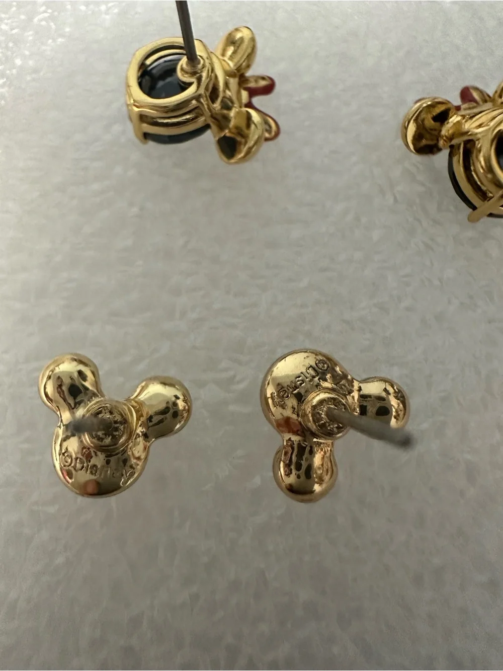 Kids Minnie Mouse Style Earring Set - Silver, Gold, Black, Blue, Pink